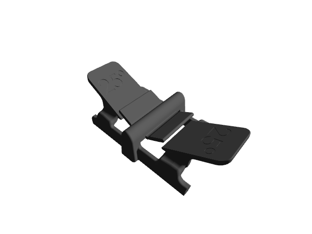 25 degree angle slide for Venture Series portable sharpeners side view