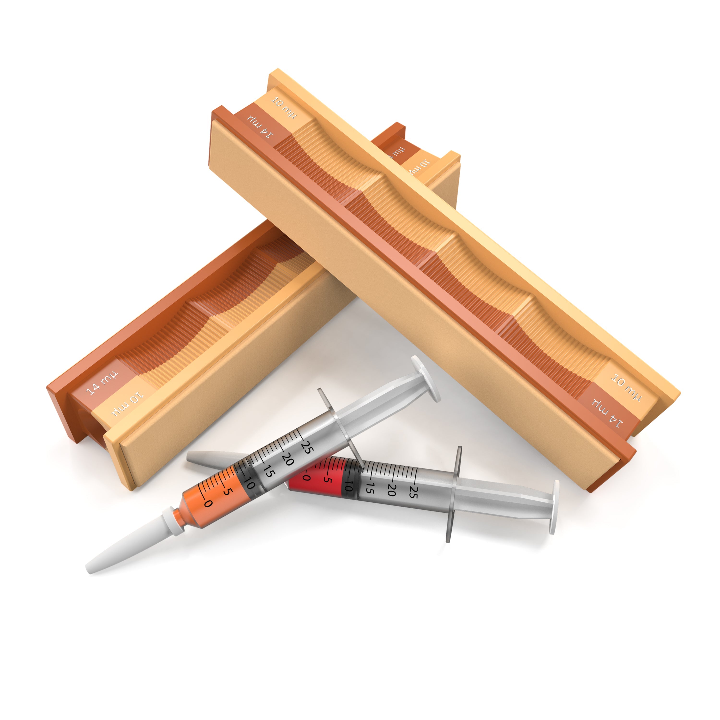 Free Gift of 14/10 Micron Diamond and Leather Strops Pack in wooden box at close-up from front angle.