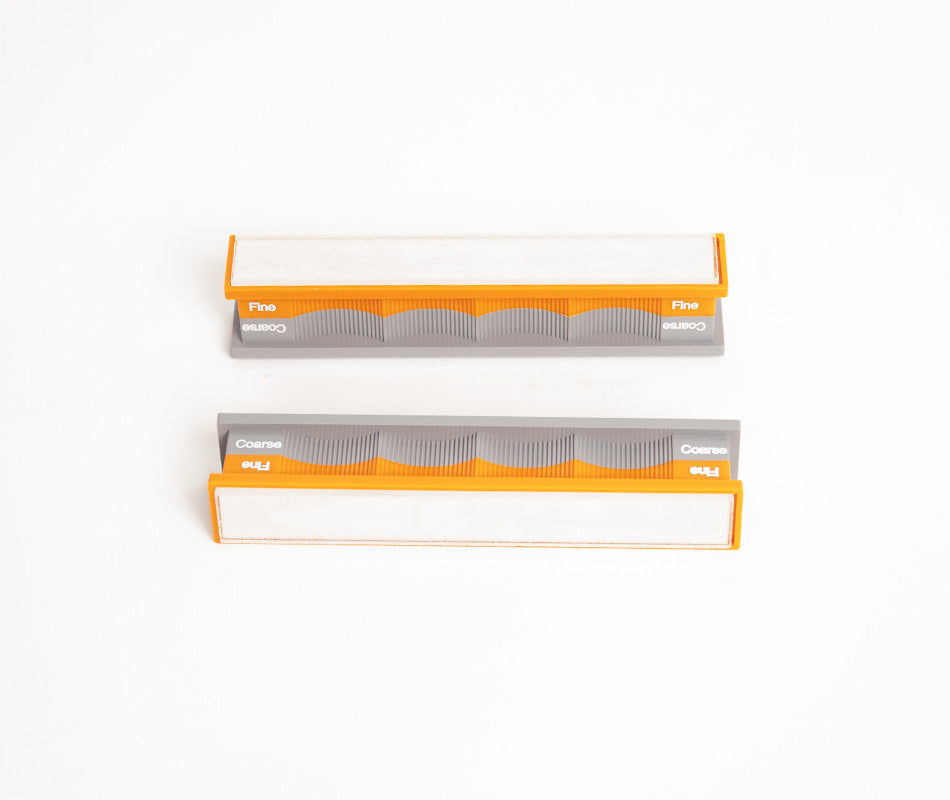 Blank Handles and Glass Platens Pack in plain background at close-up from front view.