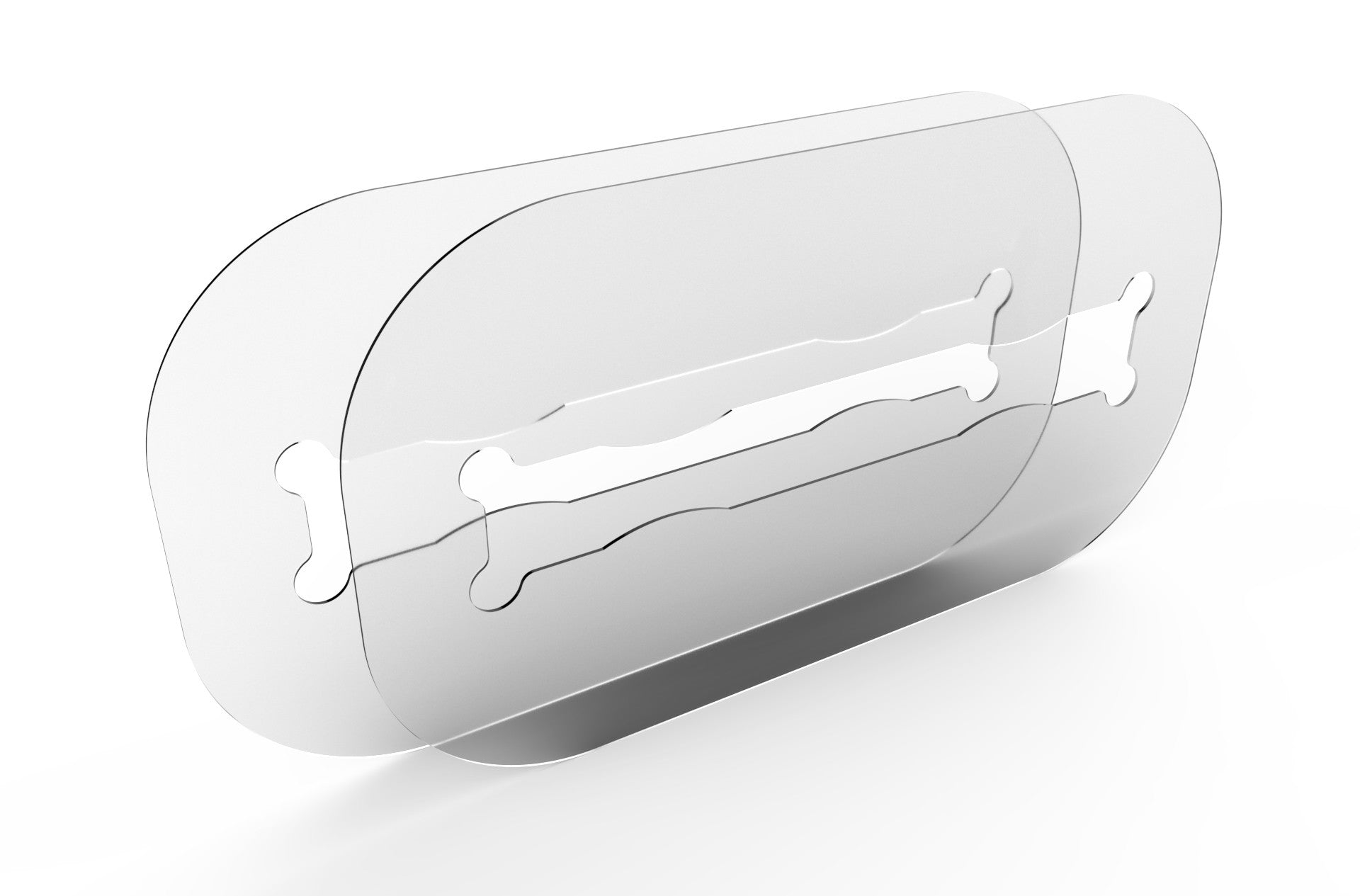 Wicked Edge Safety Shield (2 pack) in white background at close-up from front angle.