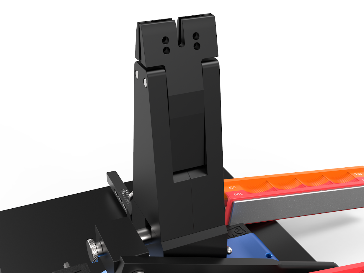 Pro-Pack III knife sharpener in close-up studio setting at eye level from front angle.