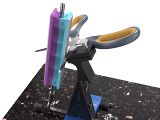 Scissor Attachment accessory in close-up product photo at high zoom from front angle.