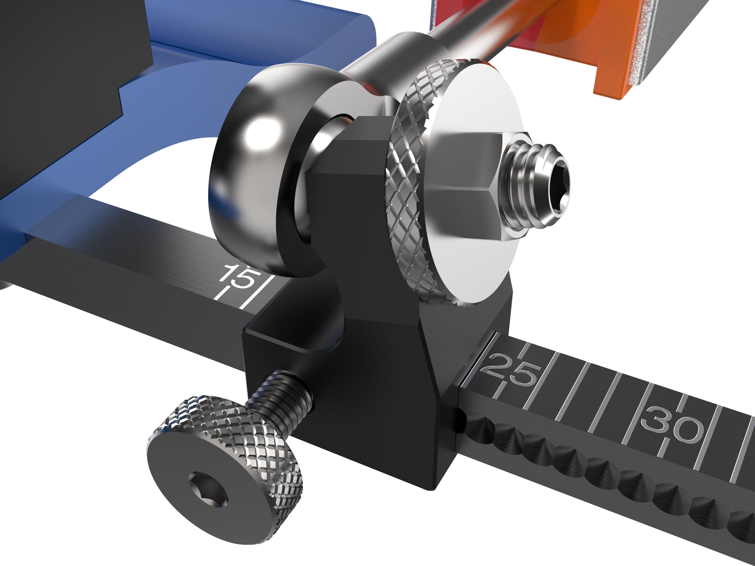 Pro-Pack III sharpener in close-up studio shot at high zoom from angled side view.